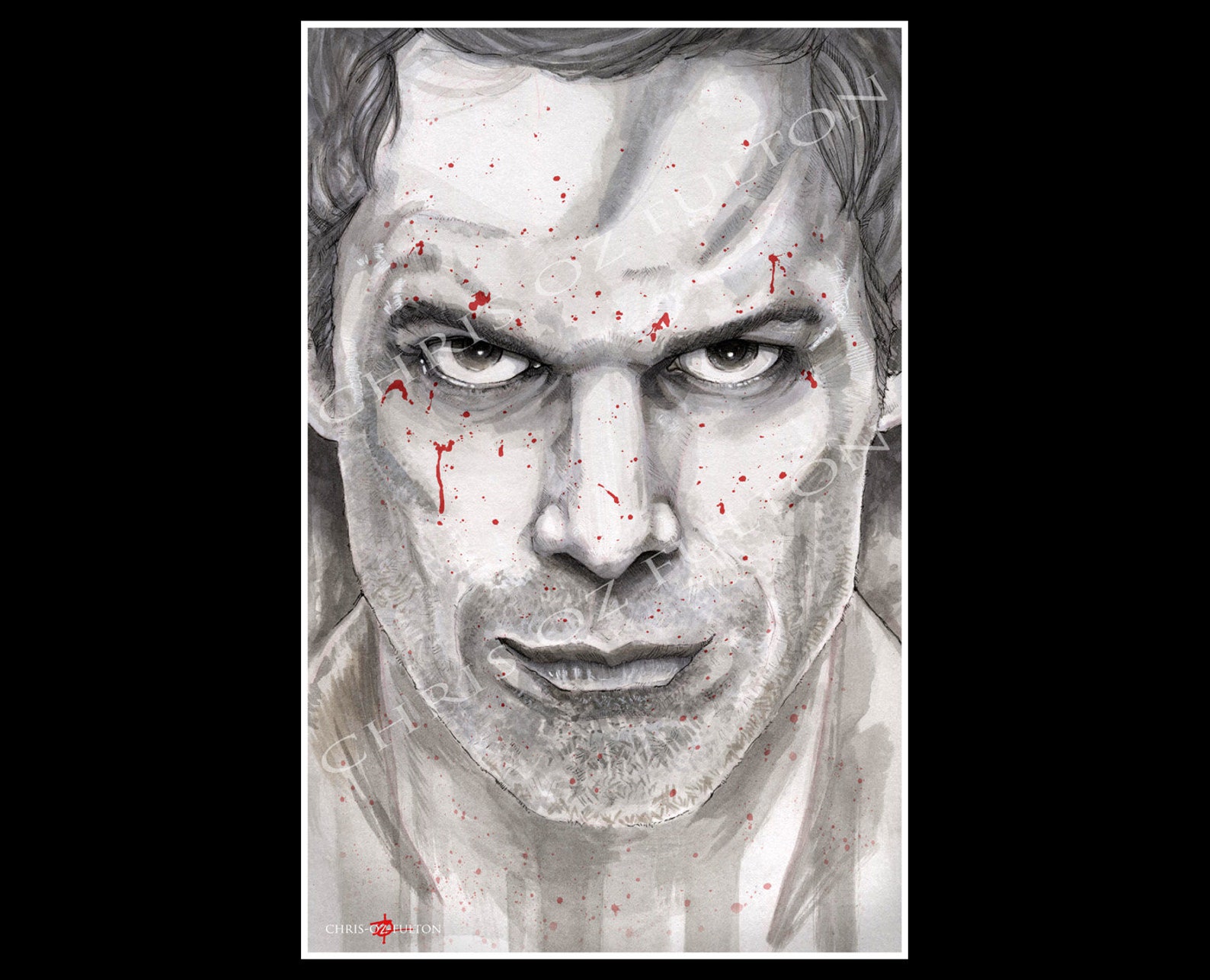 Dexter Morgan Blood Spatter Variant Poster Print - Etsy