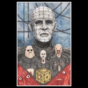 Hellraiser Pinhead Cenobite Poster Print Chris Oz Fulton