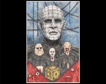 Hellraiser Pinhead Cenobite Poster Print Chris Oz Fulton