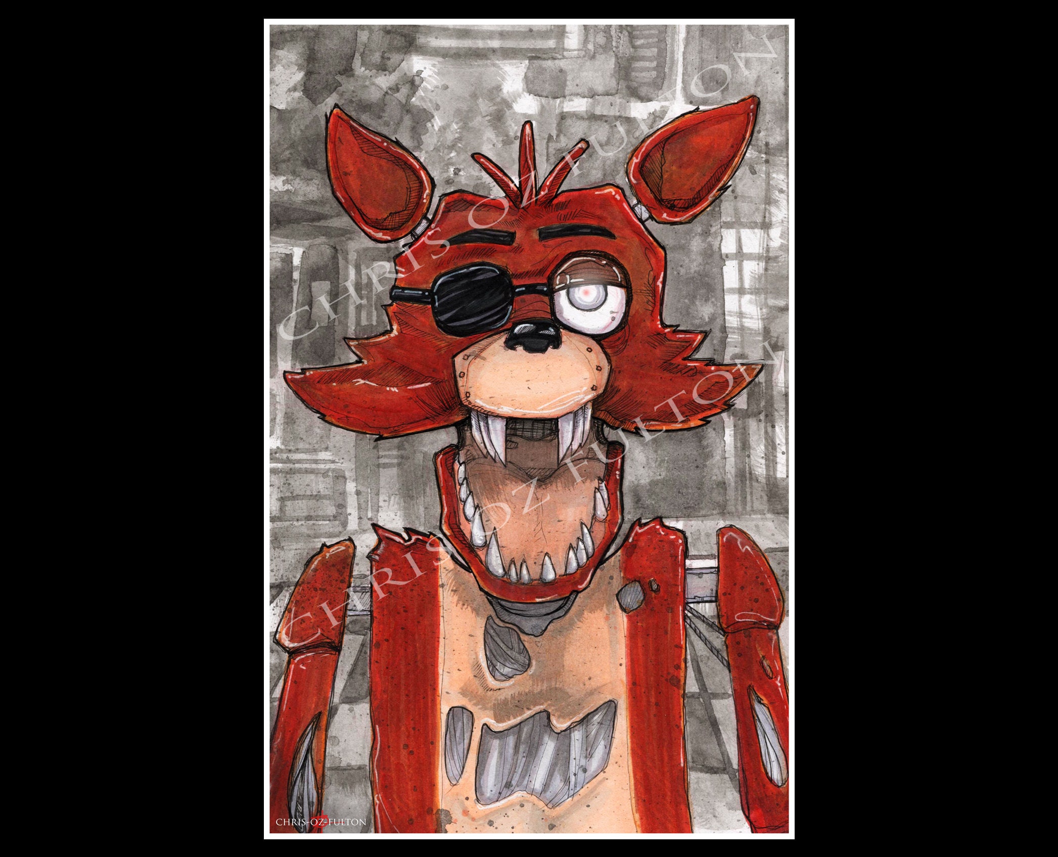 Withered foxy five nights at freddys 2 Art Print for Sale by