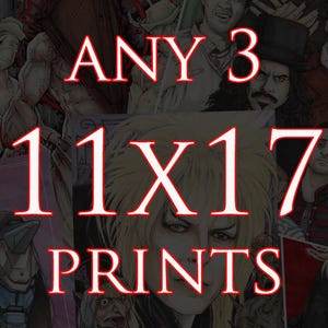 Any 3 11x17 Chris Oz Fulton Poster Prints! You Pick!