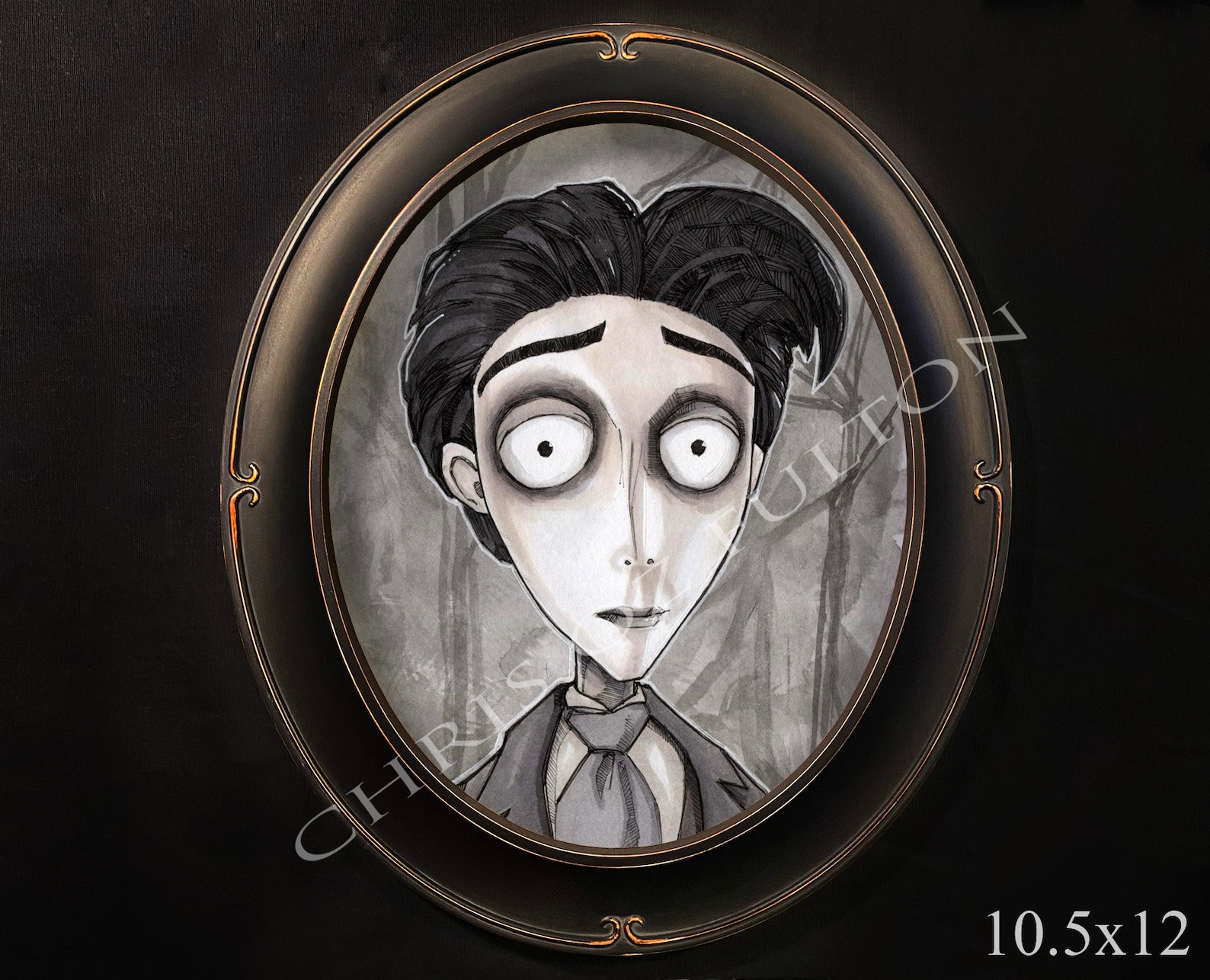 Corpse Bride Victor and Emily Framed Art Print Set of Two by - Etsy