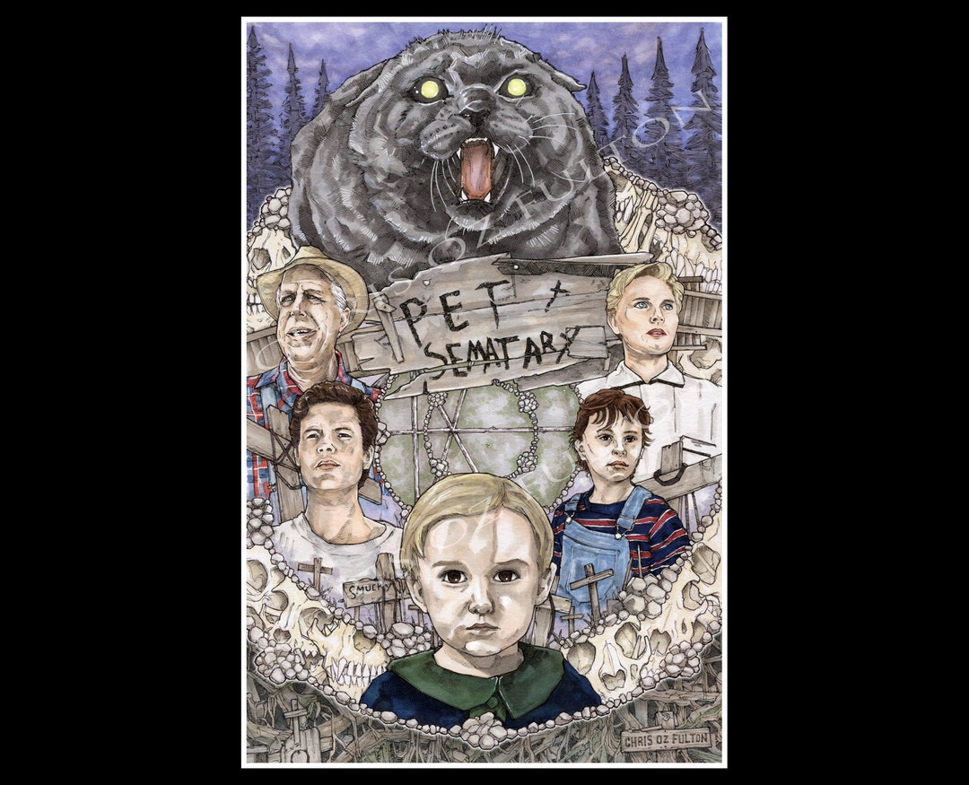 thumbnail image 2 of Pet Sematary Movie Poster Print – 11x17 Inches – Stephen King Horror Reproduction 2 of 6