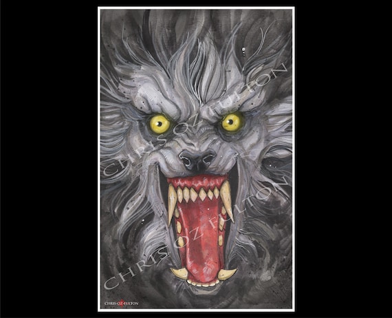 American Werewolf In London Movie Poster Print by Chris Oz Fulton