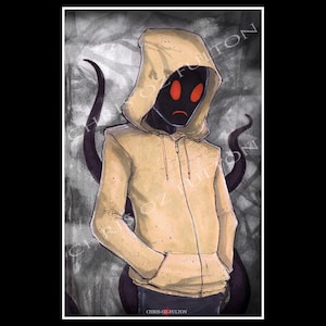 Hoodie Creepypasta Poster Print