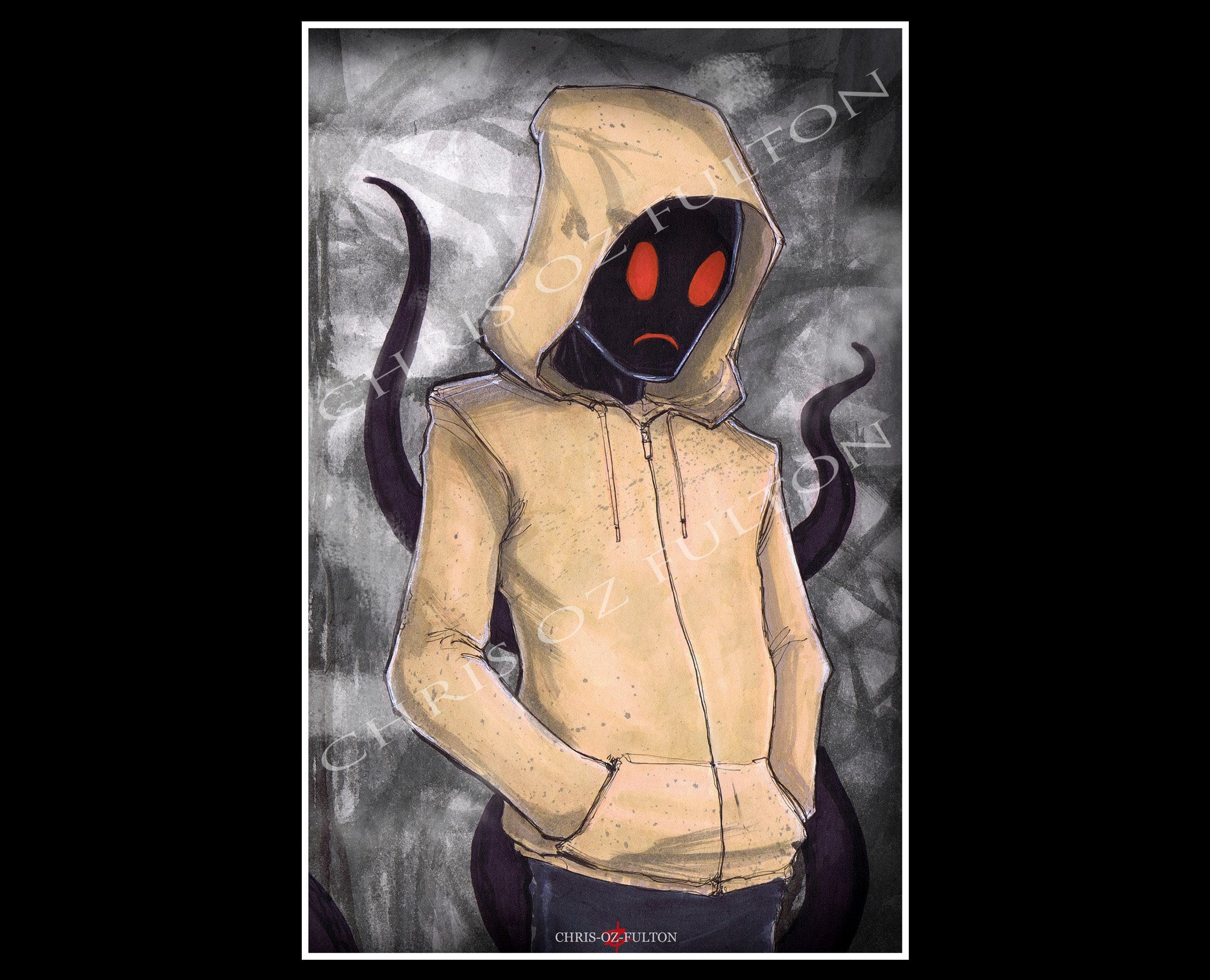 Hoodie Creepypasta Poster Print