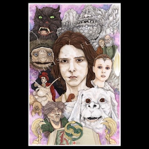 The NeverEnding Story Movie Poster Print Artist Chris Oz Fulton