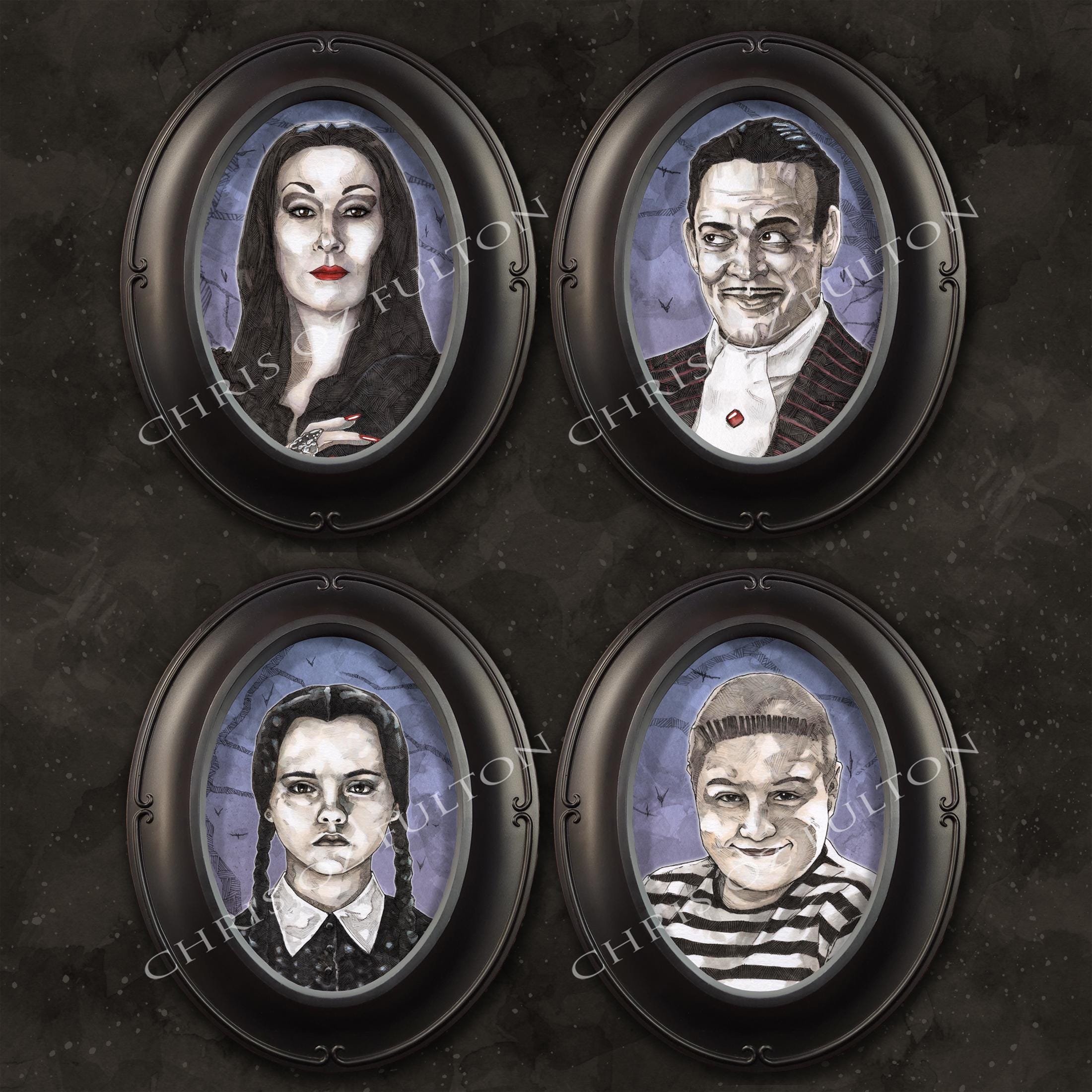 アダムス・ファミリー モーティシア・ゴメス ウェンズデー＆パグズリー