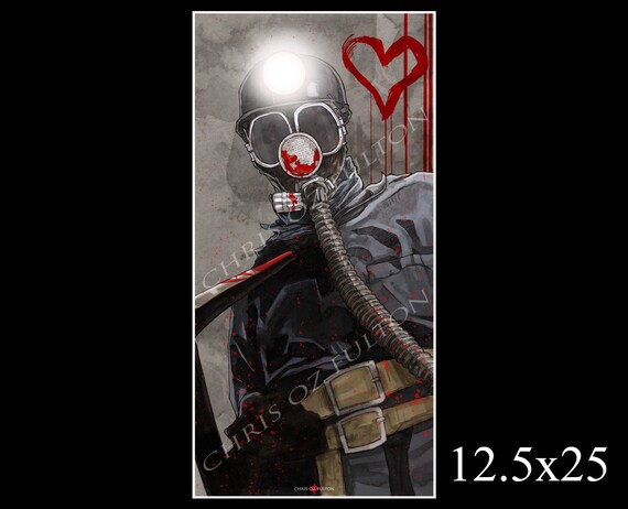 My Bloody Valentine Miner Poster Art Print by Artist Chris