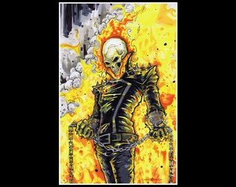 Ghost Rider Poster Art Print Chris Oz Fulton