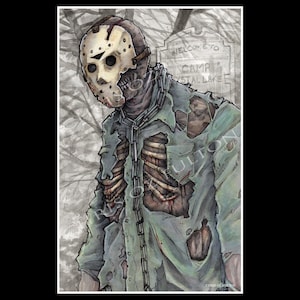 Jason Voorhees Friday The 13th Poster Print