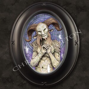 Faun Pan&#39;s Labyrinth Movie Framed Art Print Chris Oz Fulton
