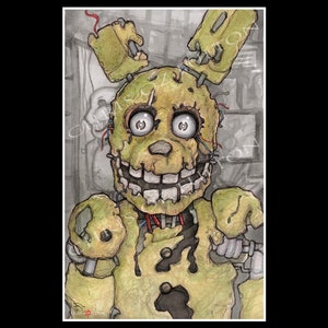 Five Nights at Freddy's Spring Trap Poster Print