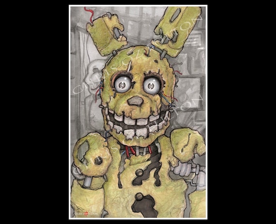 Five Nights at Freddy's Spring Trap Poster Print