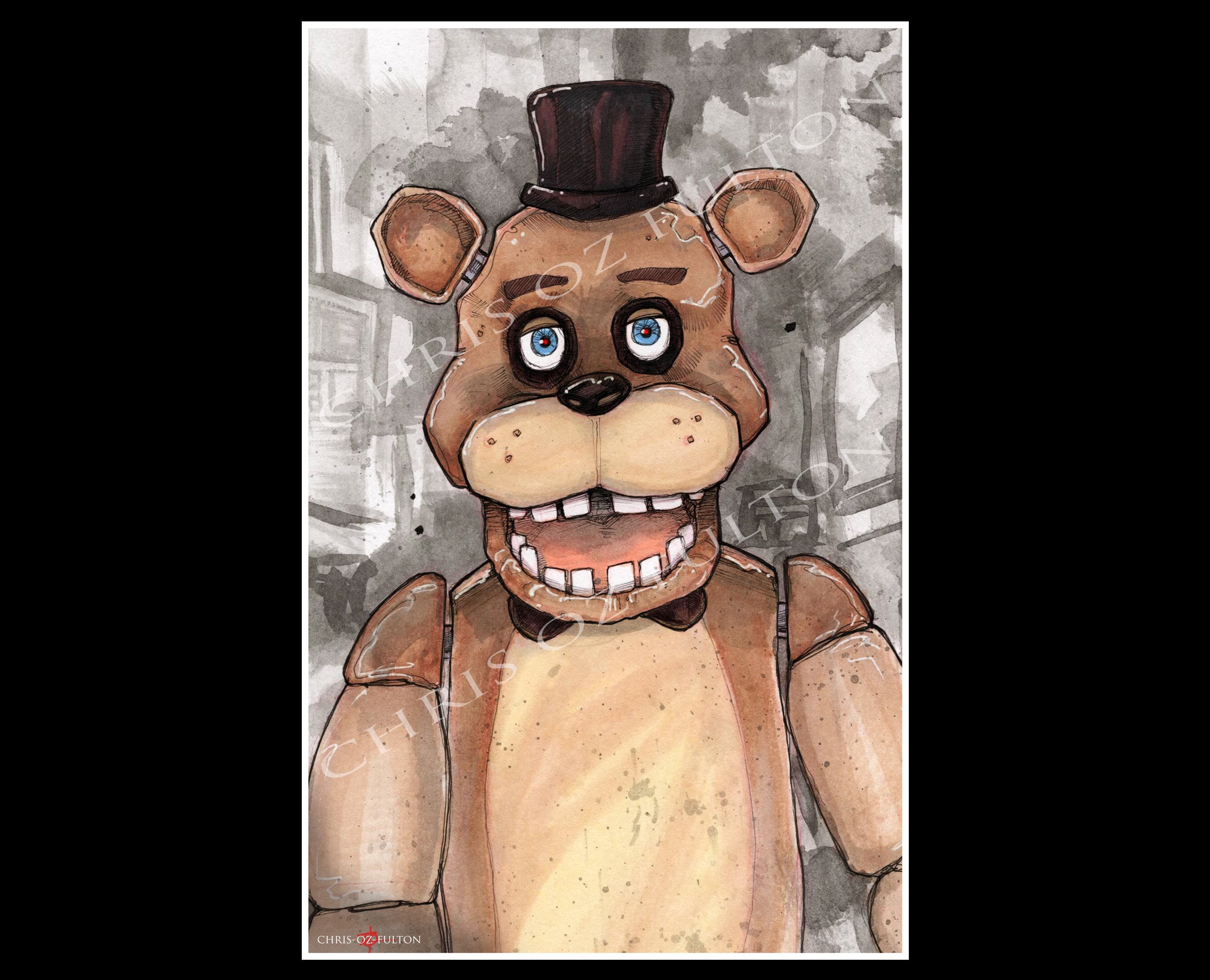 6 Peças Fnaf Pizzaria Cinco Noites No Jogo Freddy Bunnie