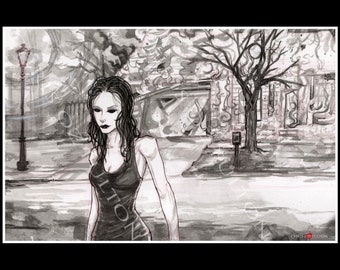 Plakat Jane The Killer Creepypasta Art Print autorstwa artysty Chrisa Oza Fultona