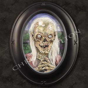 Tales form the Crypt The Crypt Keeper Horror Movie Framed Art Print Chris Oz Fulton