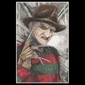 Freddy Krueger A Nightmare On Elm Street Poster Print