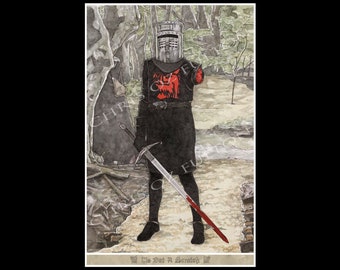 The Black Knight Poster Art Print By Chris Oz Fulton