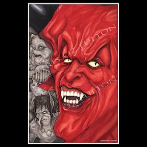 Tim Curry Legend Movie Darkness Poster Art Print By Artist Chris Oz Fulton