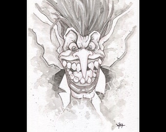 The Real Ghostbusters Boogieman Original Drawing Painting Artwork By Chris Oz Fulton