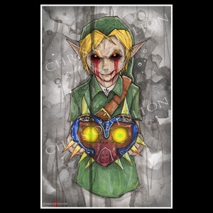 Ben Drowned Creepypasta Poster Print By Chris Oz Fulton
