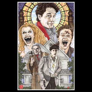 Fright Night 1985 Horror Movie Art Poster Print By Artist Chris Oz Fulton Signed