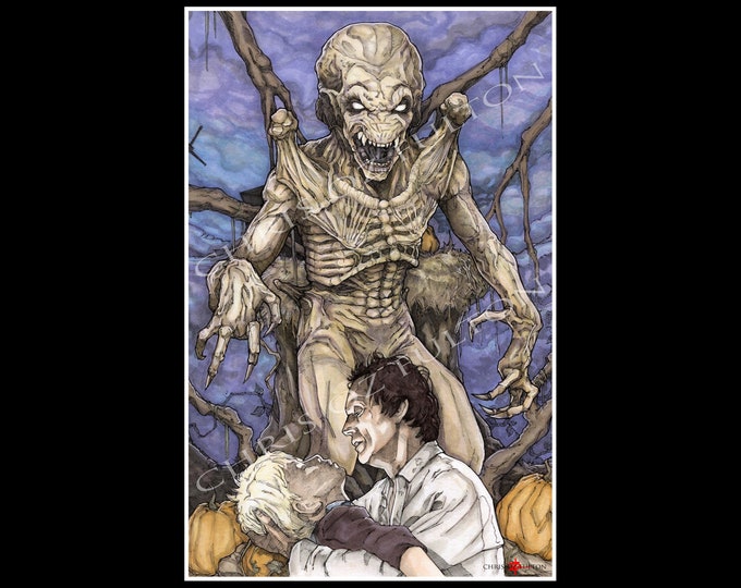 Pumpkinhead Movie Horror Art 11x17 Poster Print By Artist Chris Oz Fulton Signed