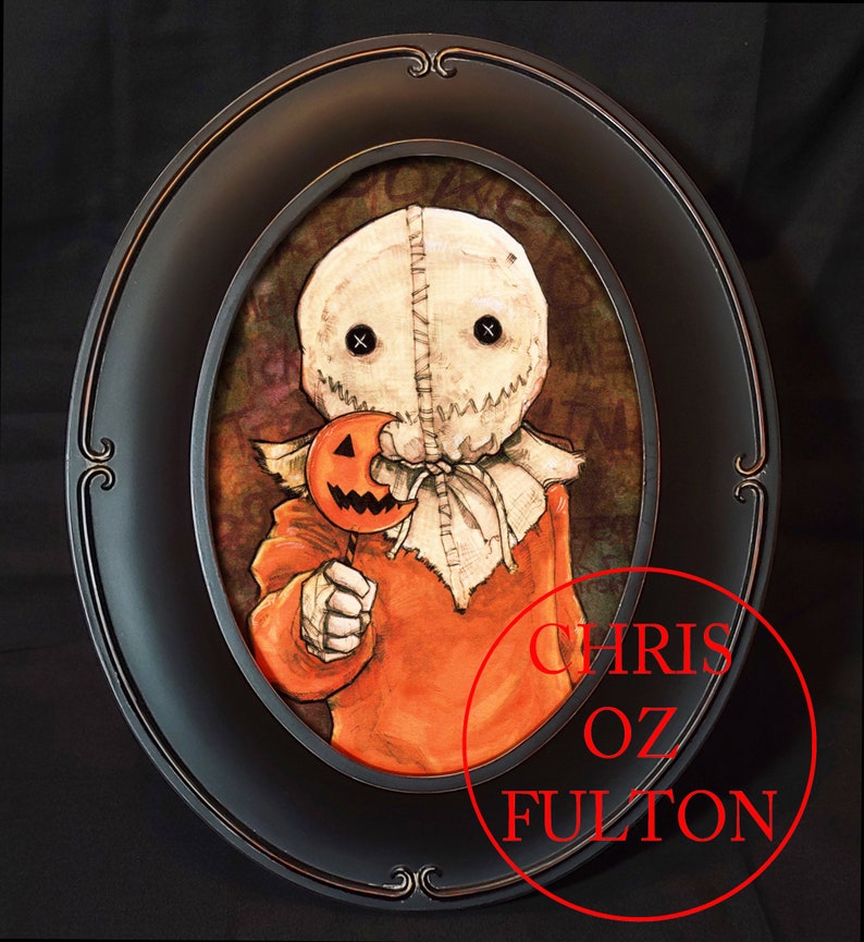 Trick R Treat Horror Movie Sam Samhain Halloween Framed Art Etsy