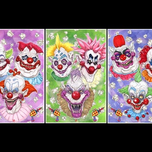 Killer Klowns From Outer Space Horror Movie Poster Print Set by Chris Oz Fulton
