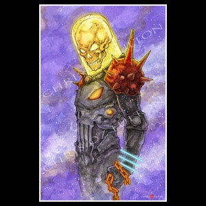 Cosmic Ghost Rider Poster Print Chris Oz Fulton Signed