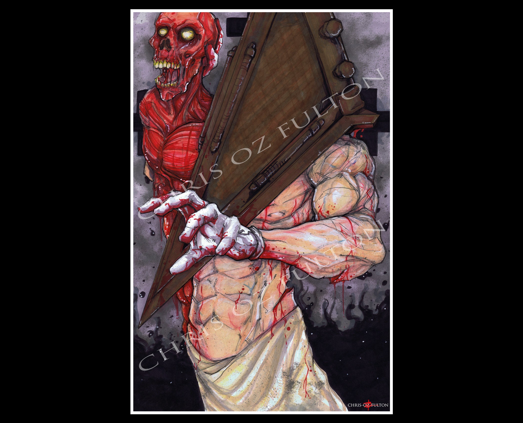 Silent Hill Pyramid Head Poster Print 