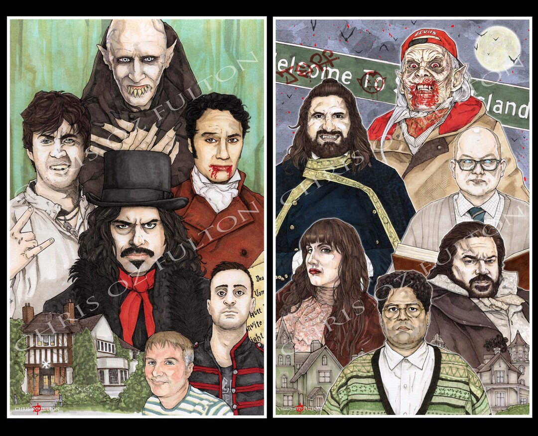 What We Do in the Shadows Vampire Horror Movie TV Poster Art Print Set ...