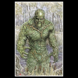 Swamp Thing Comic Book Poster Art Print Chris Oz Fulton Signed