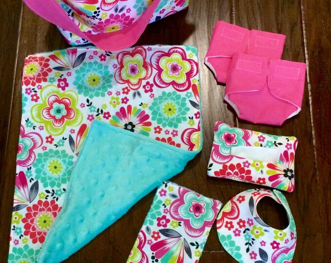 Baby Doll Diaper Bag Set. Includes Diaper Bag Two Diapers Etsy