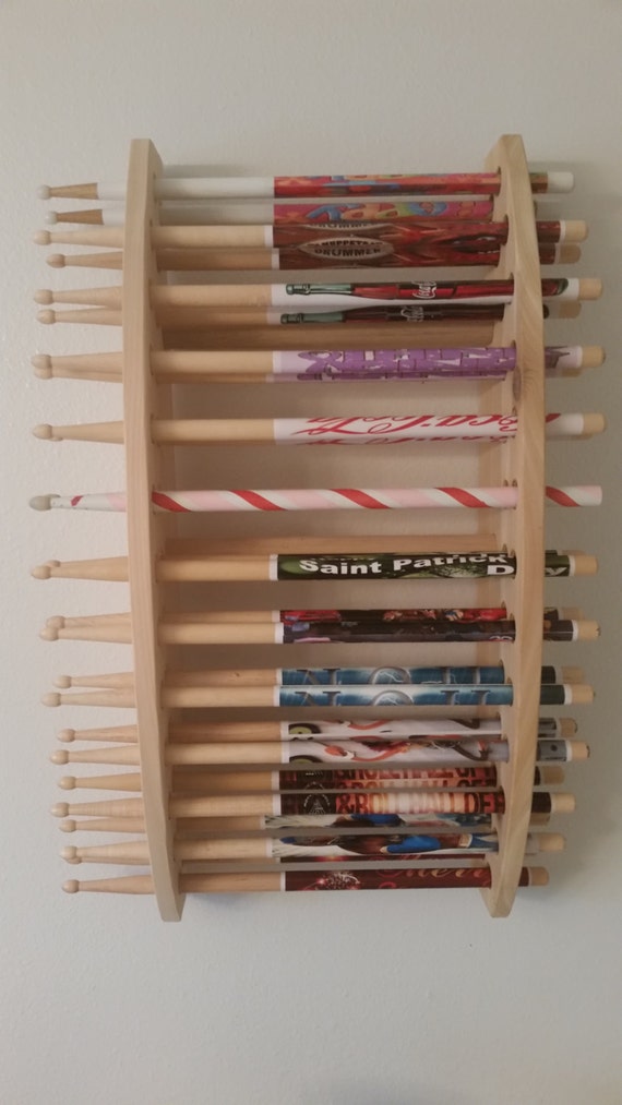 Items similar to Drum Stick Display, Drumstick holder, Solid Natural