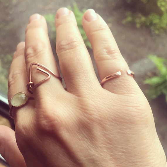 Copper Pinky Ring Etsy UK
