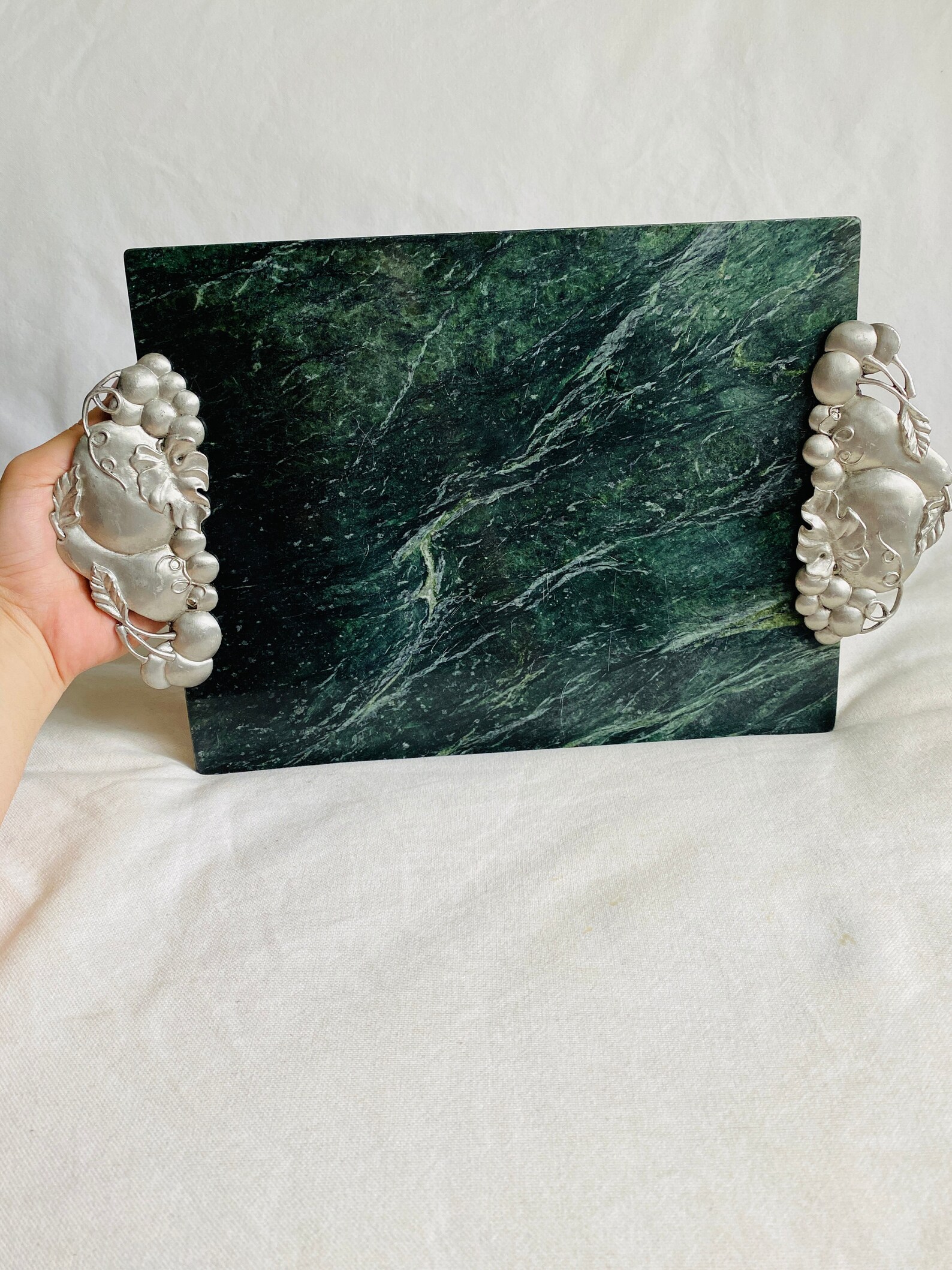 Green Marble Cheese Board Design Marble Charcuterie Board Etsy