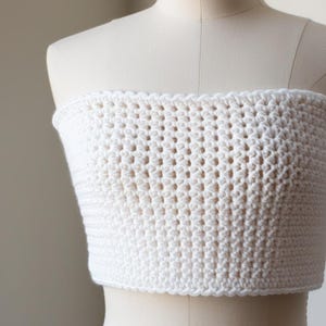 Beginner Crochet Tube Top Pattern – Easy DIY Summer Top – Chunky Knit Strapless Crochet Top – Instant Download PDF