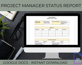 Project Manager Status Report