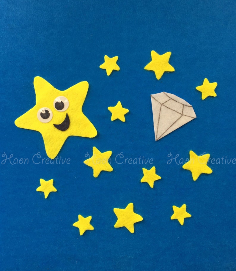 Twinkle Twinkle Little Star Felt Story / Flannel Board Sets Etsy UK