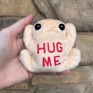 Candy Heart Frog Plush// Pocket Frog Plushie// Bean Bag Frog// *Cuss Word Warning*