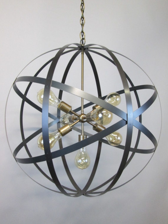 modern orb chandelier