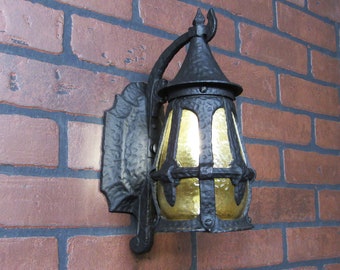 Vintage Antique Porch Light Sconce Arts & Crafts Bungalow  Sears Roebuck Fixture 11 1/4" Tall