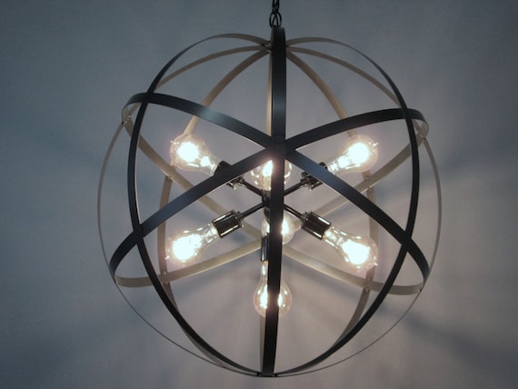 modern orb chandelier