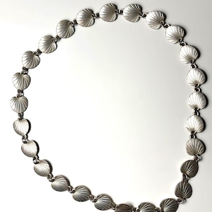 Art Deco necklace Eiler & Marloe 830 silver, Denmark 1940s