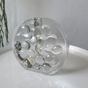 Vase glass Walther-Glas block crystal 60s 70s