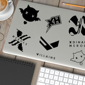 Xdinary Heroes Logo and Bat Character Vinyl Decal | Removable & Permanent | For Lightstick, Laptop, Notebook, Tumbler, Phone Case, Car, etc!