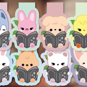 SKZ Stray Kids Skzoo Character Bookmark | Magnetic | Bookish Gift | Kpop Bookmark