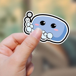 Soap and Bubbles Sticker | Laminated Die Cut Vinyl | Self Care Scrapbook, Journal, Notebook Sticker
